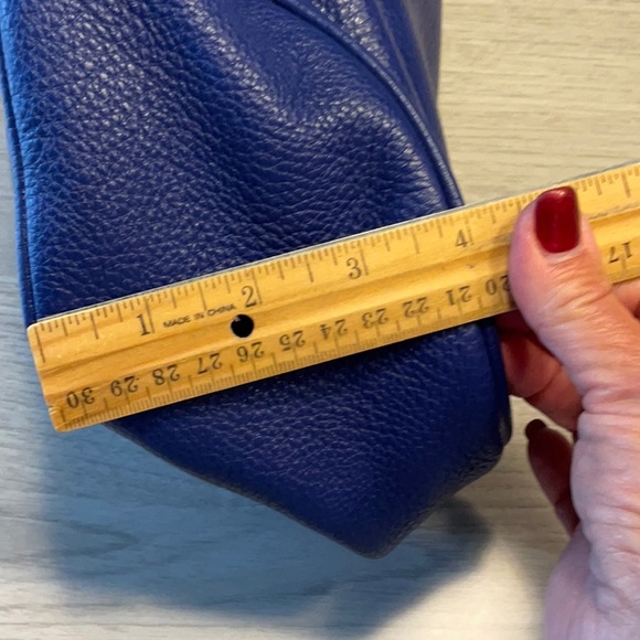 Marc by Marc Jacobs Too Hot To Handle Hobo Pebbled Leather Shoulder Bag Blue - Picture 12 of 16